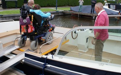 The SK Vlet that has been adapted to wheelchair users